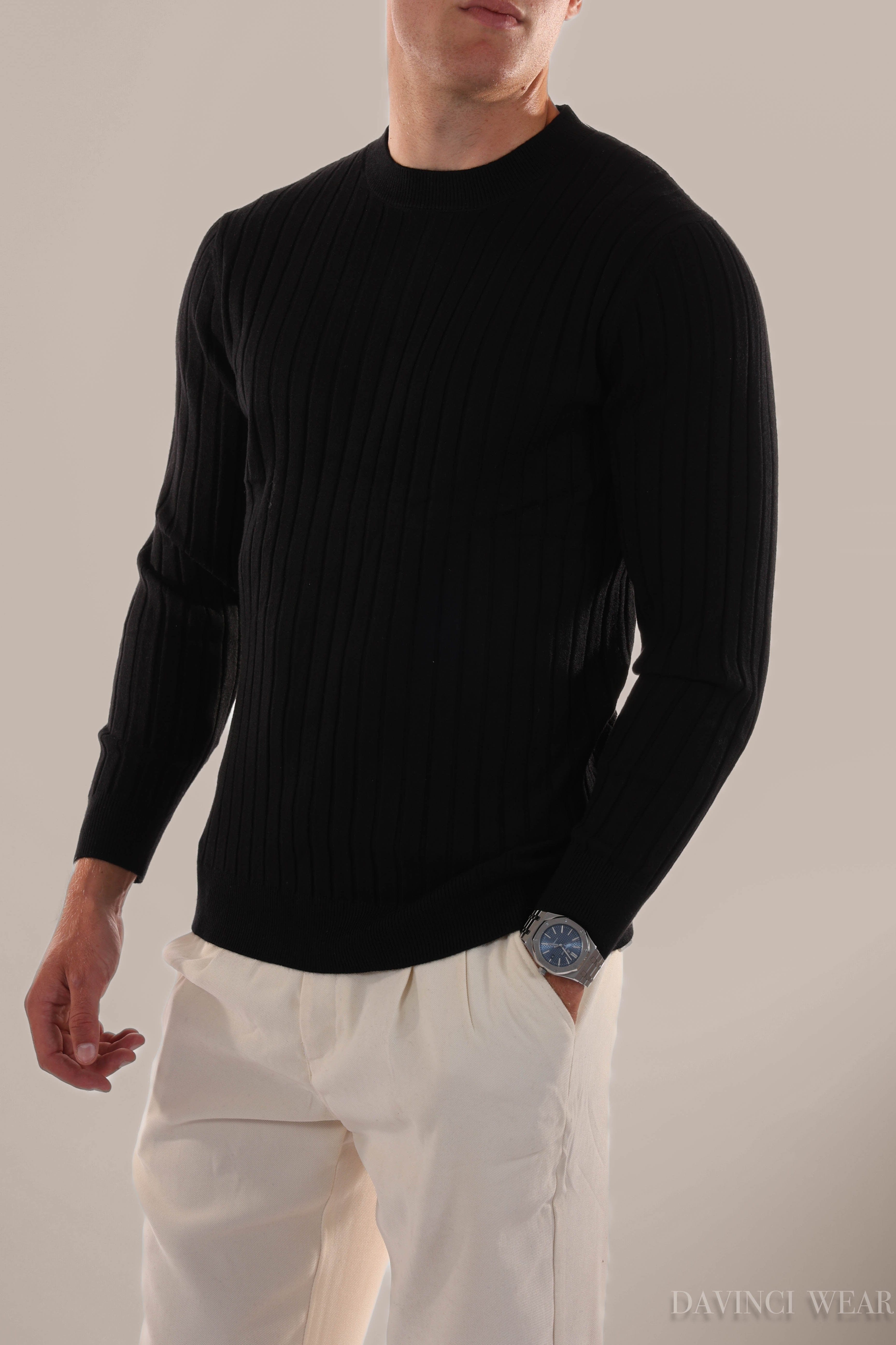 RAFAEL | V-Neck Ribbed Sweater