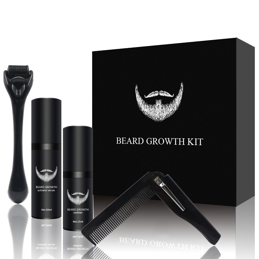 Professional Beard Growth Set | Complete Beard Enhancement Kit