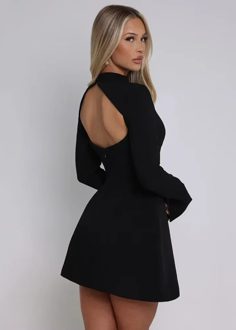 SANDRA™ | BACKLESS MIDI DRESS