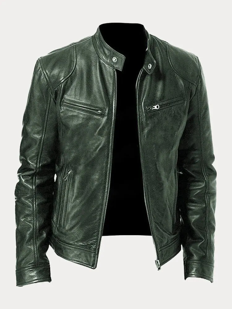 CHRIS | Relaxed Leather Jacket