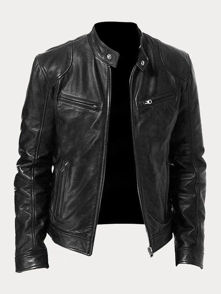 CHRIS | Relaxed Leather Jacket