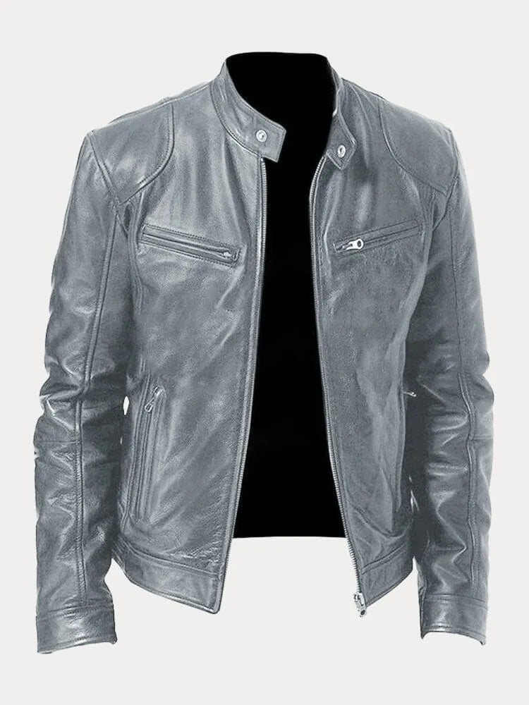 CHRIS | Relaxed Leather Jacket