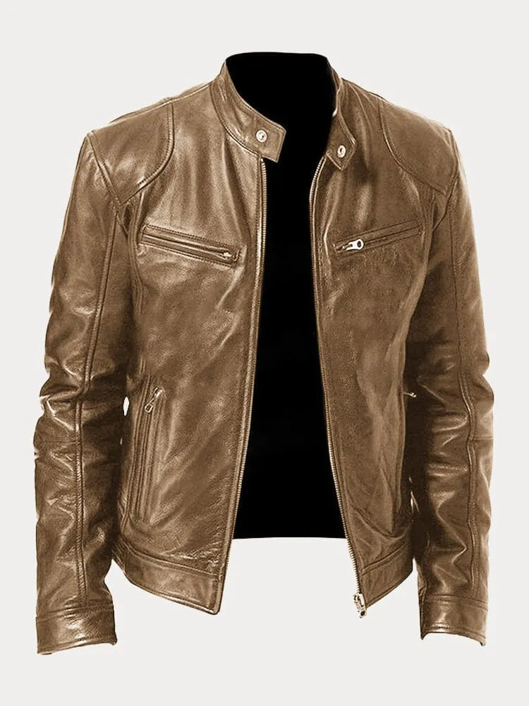 CHRIS | Relaxed Leather Jacket