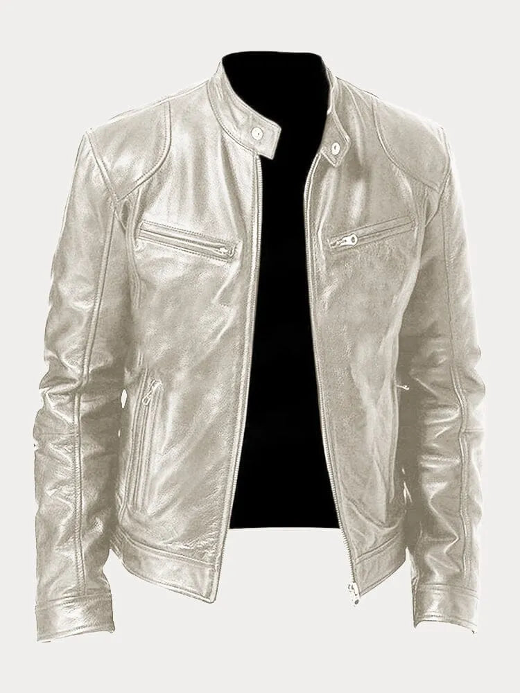 CHRIS | Relaxed Leather Jacket