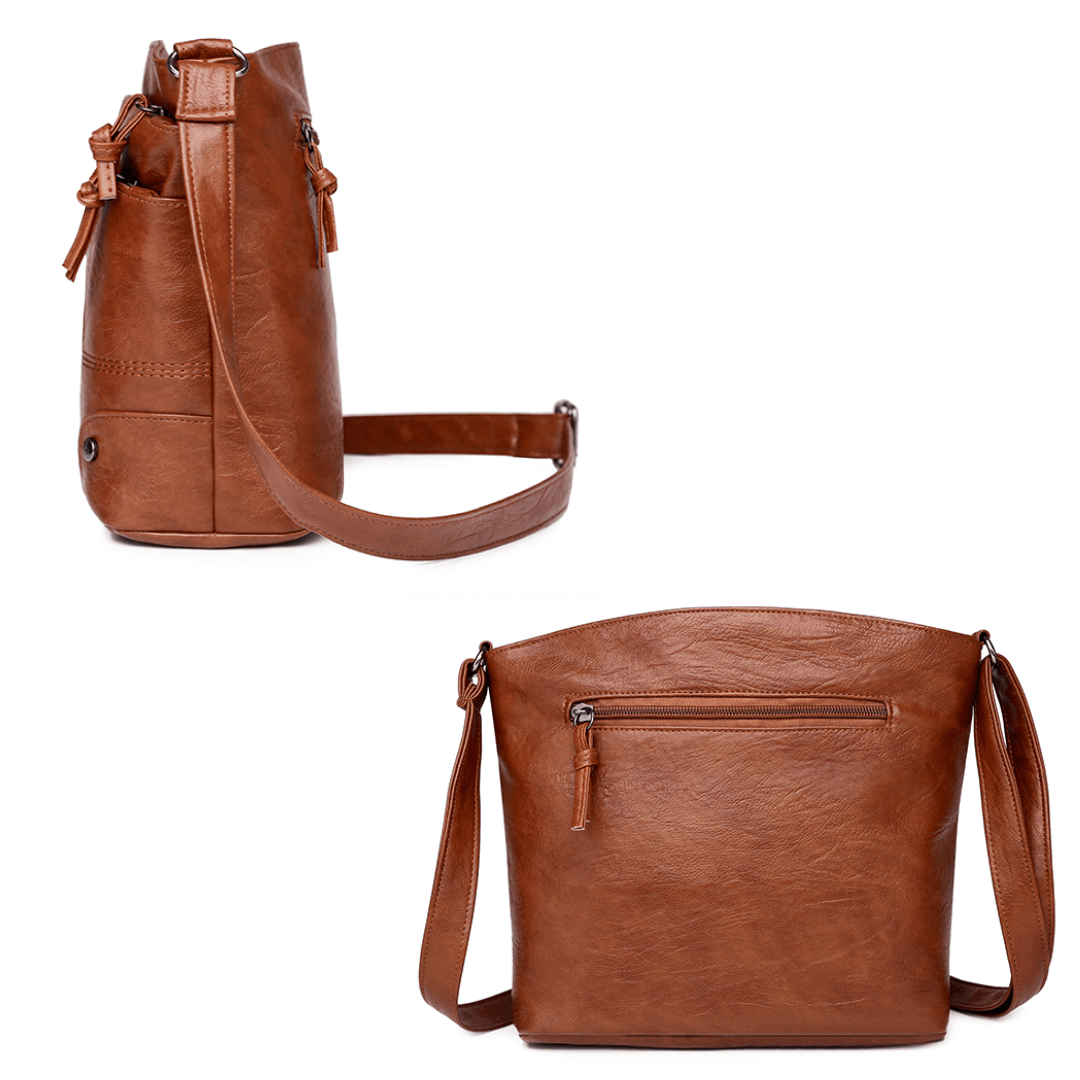 Voli | Classic Vintage Leather Shoulder Bag for Women